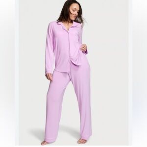Victoria’s Secret soft modal long pajama set lavender size XS